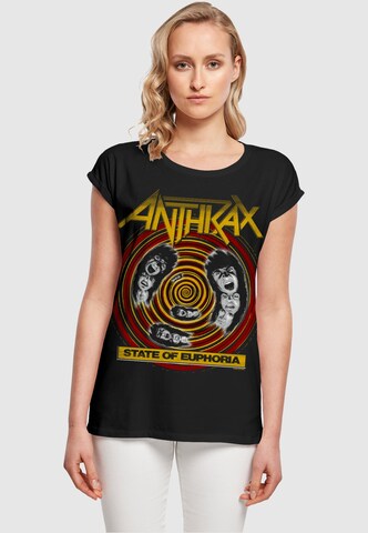 Merchcode Shirt 'Anthrax - State Of Euphoria' in Zwart: voorkant