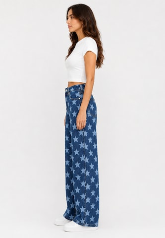 Wide Leg Jean Elara en bleu