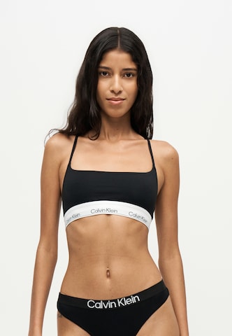 Calvin Klein UnderwearBustier Grudnjak - crna boja: prednji dio