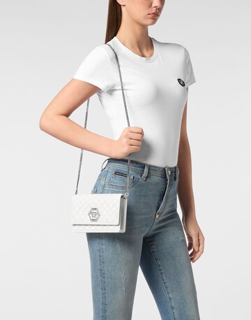 Philipp Plein - Bolso de noche en blanco