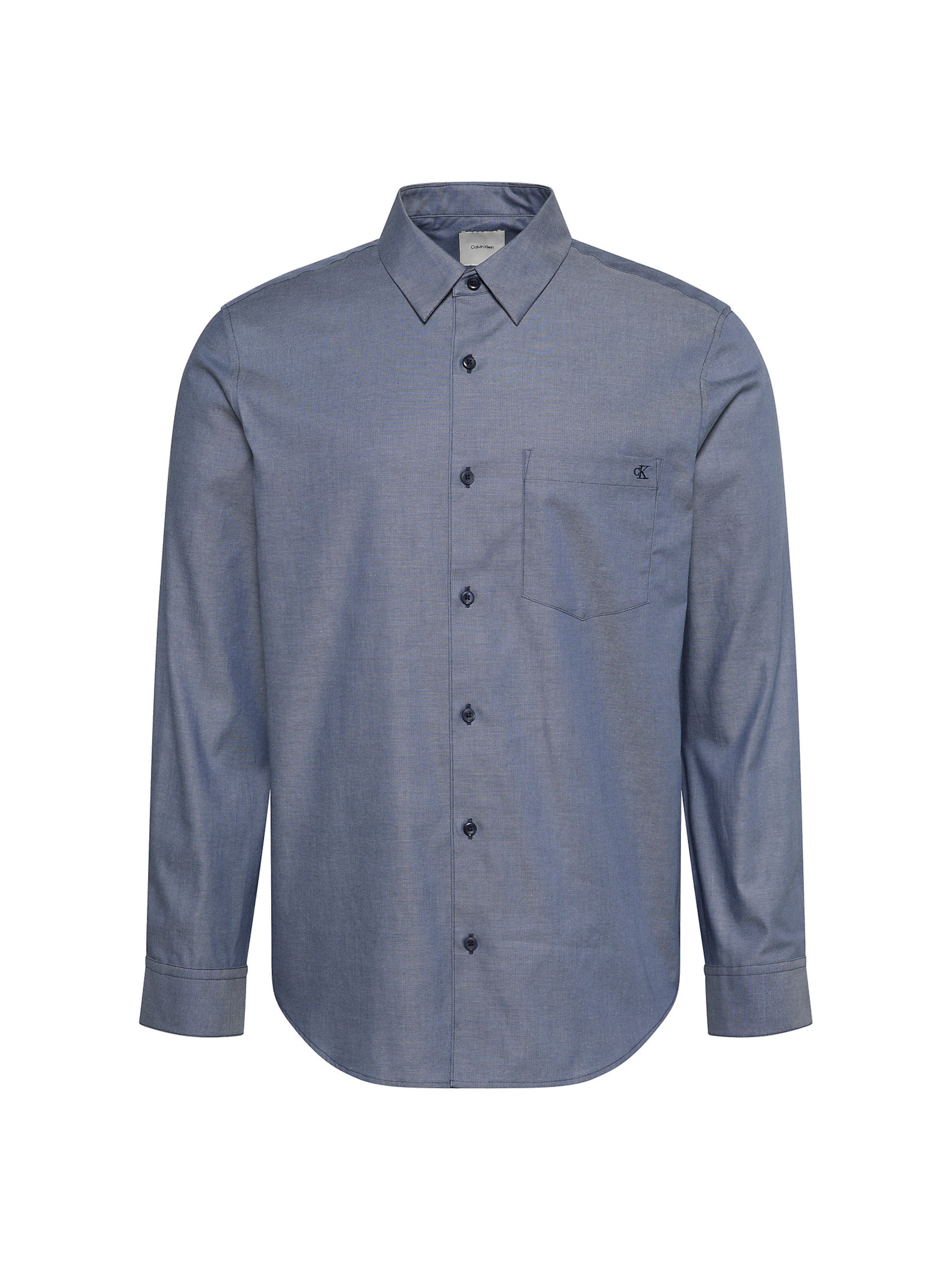Calvin Klein Regular Fit Hemd 'Classic' in Grau: Vorderseite