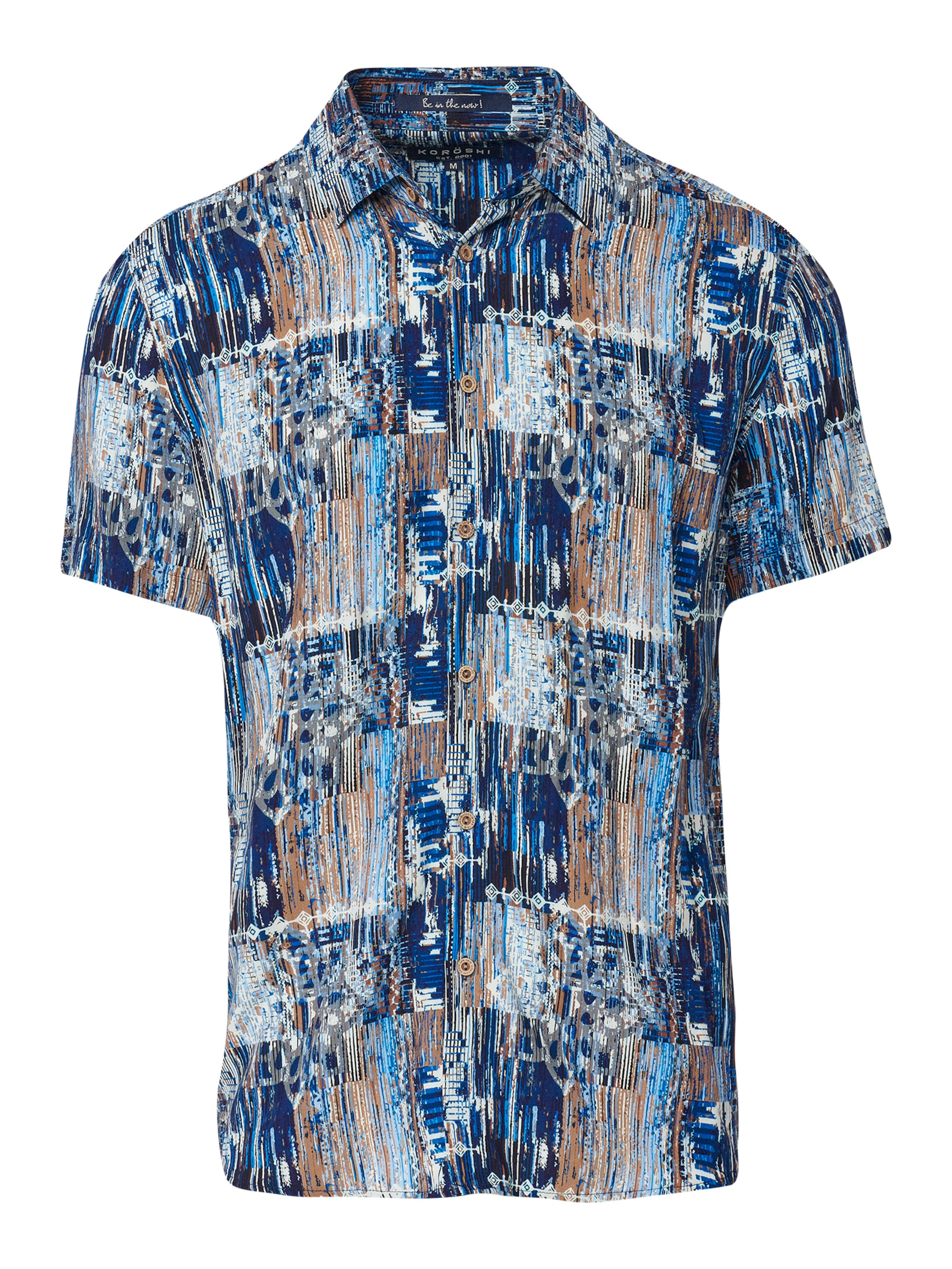 Coupe regular Chemise KOROSHI en bleu : devant