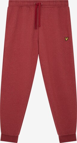 Lyle & Scott Tapered Παντελόνι σε κόκκινο: μπροστά