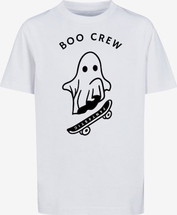 F4NT4STIC Shirt 'Boo Crew Halloween' in White: front