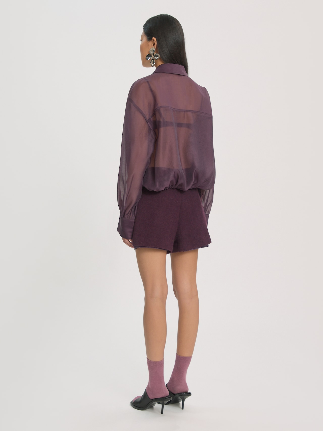 EDITED Nouveautés Chemisier 'Ottilia' violet foncé