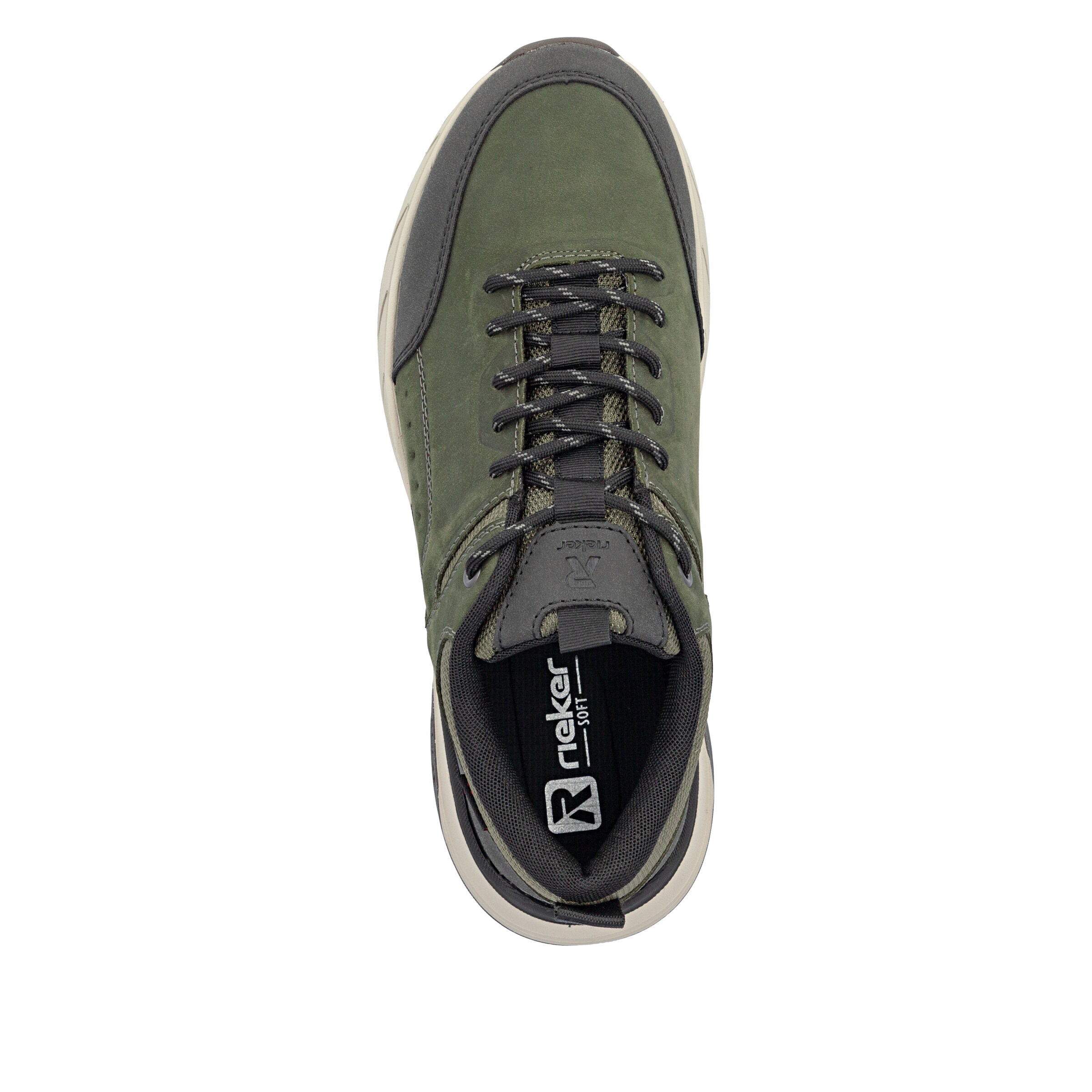 Baskets basses Rieker en vert