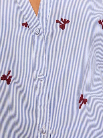 love & roses Bluse in Blau