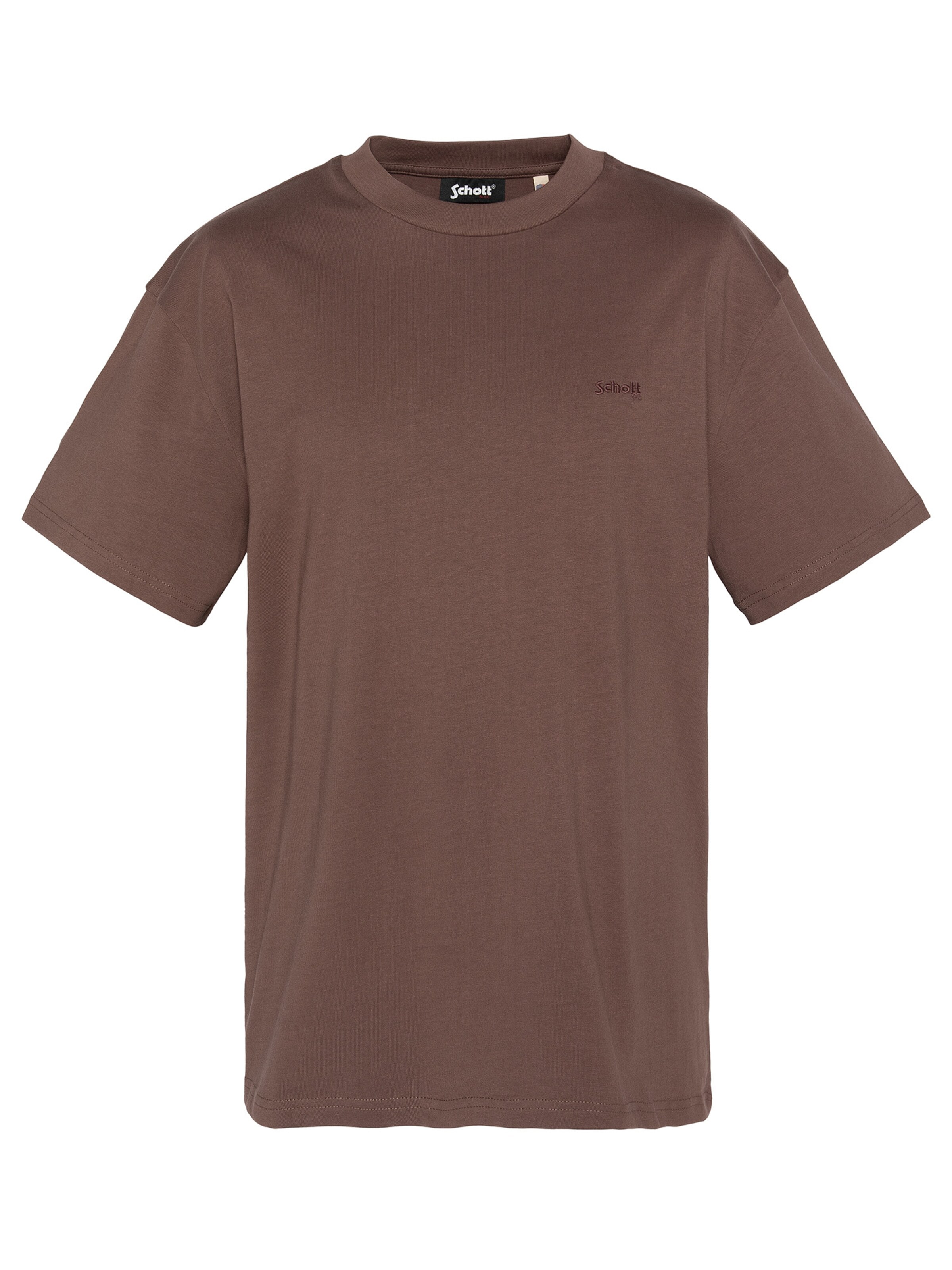 Schott NYC Shirt‌‌‌‌‌‌‌‌‌‌ in Braun: Vorderseite