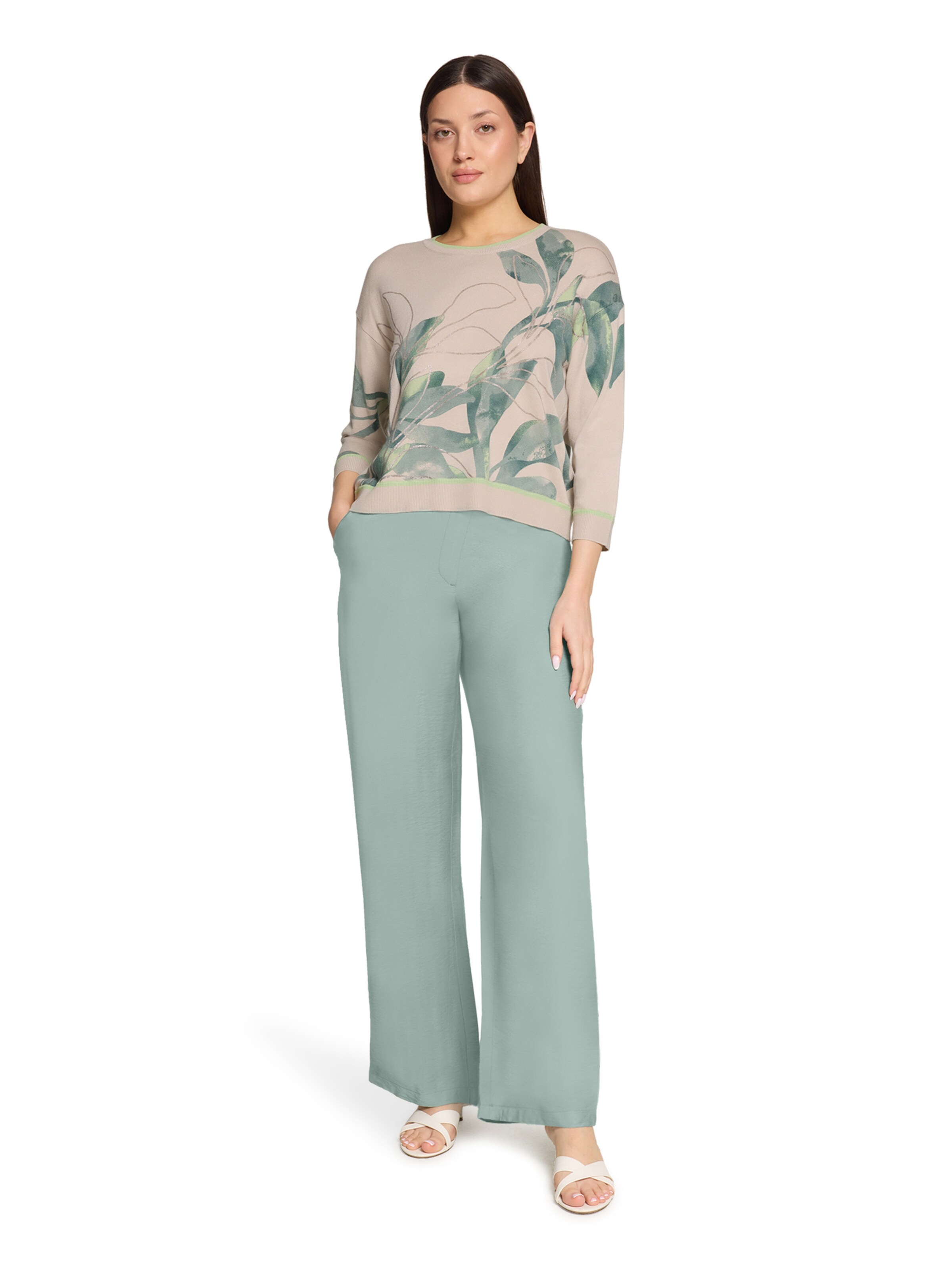 Betty Barclay Strickpullover mit Print in Beige