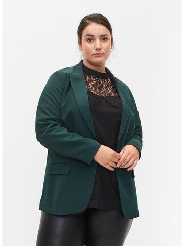 Zizzi Blazers 'MHALEY' in Groen: voorkant