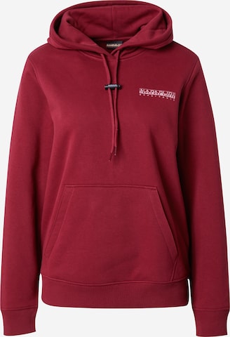 NAPAPIJRI Sweatshirt 'ROPE' in Rot: predná strana