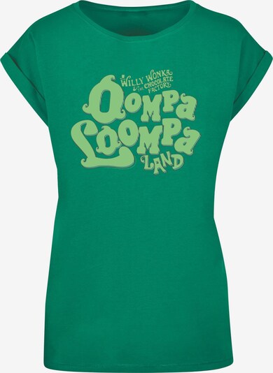 Maglietta 'Willy Wonka And The Chocolate Factory - Oompa Loompa Land' ABSOLUTE CULT di colore smeraldo / verde chiaro, Visualizzazione prodotti