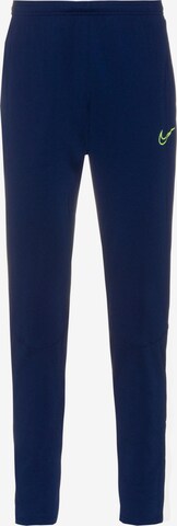 NIKE Workout Pants in Blue: front