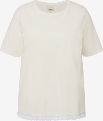 Ulla Popken Shirt in Beige: voorkant