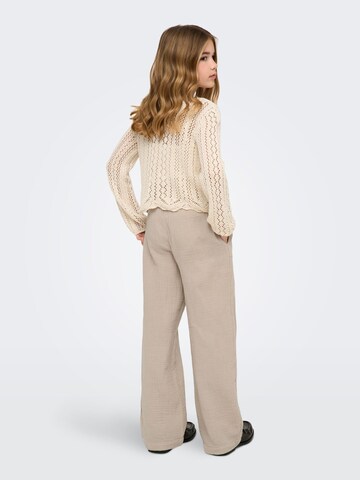 ONLY GIRLS Regular Trousers 'Kogthyra' in Beige