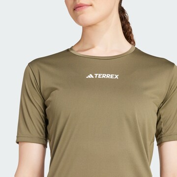 ADIDAS TERREX Functioneel shirt 'Multi' in Groen