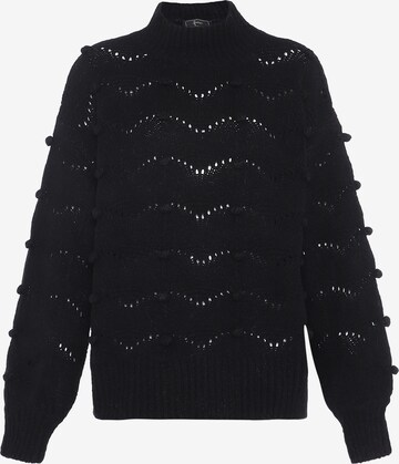 Pull-over faina en noir : devant