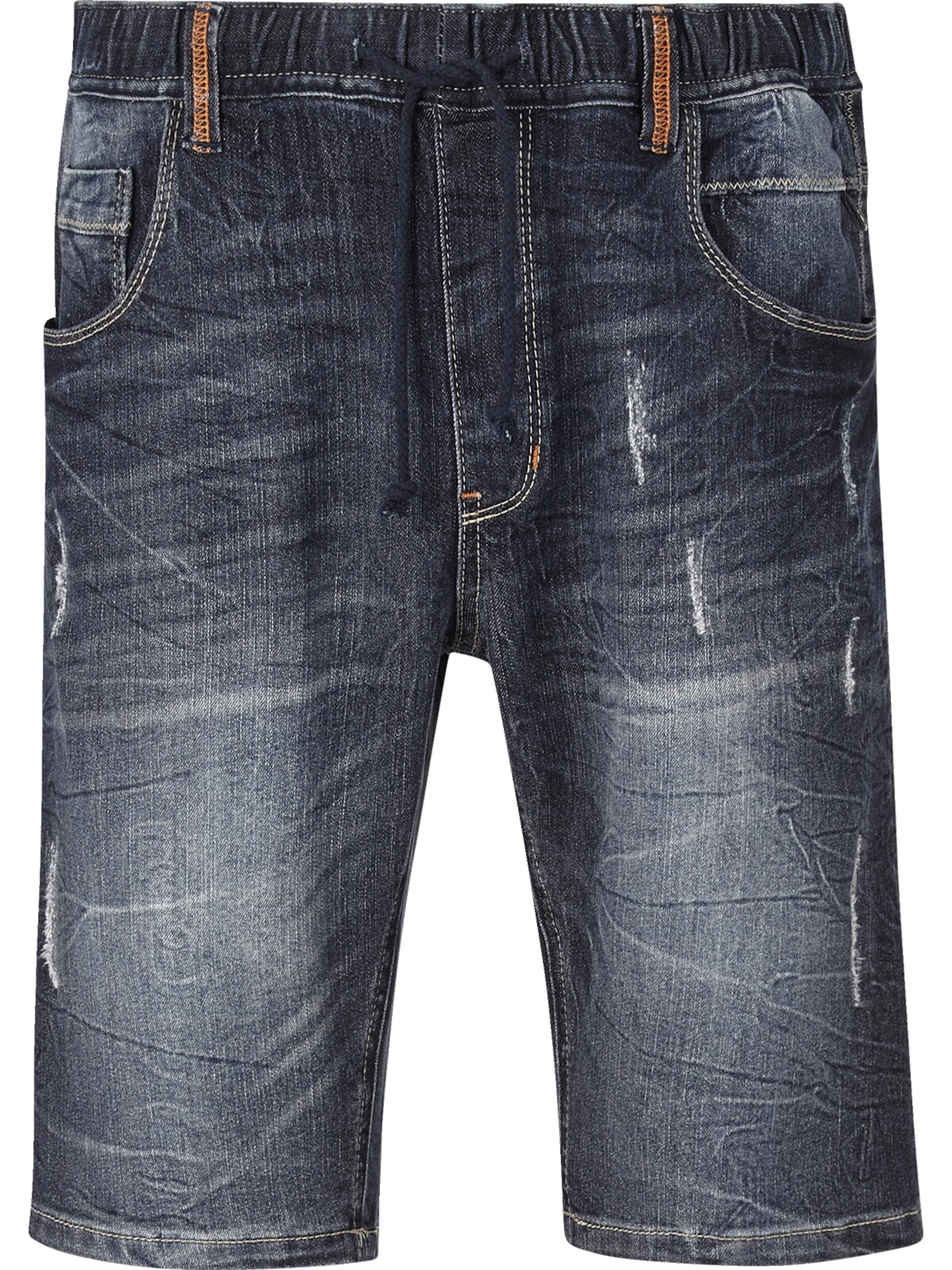 Jan Vanderstorm Loose fit Pants ' Lambrit ' in Blue: front
