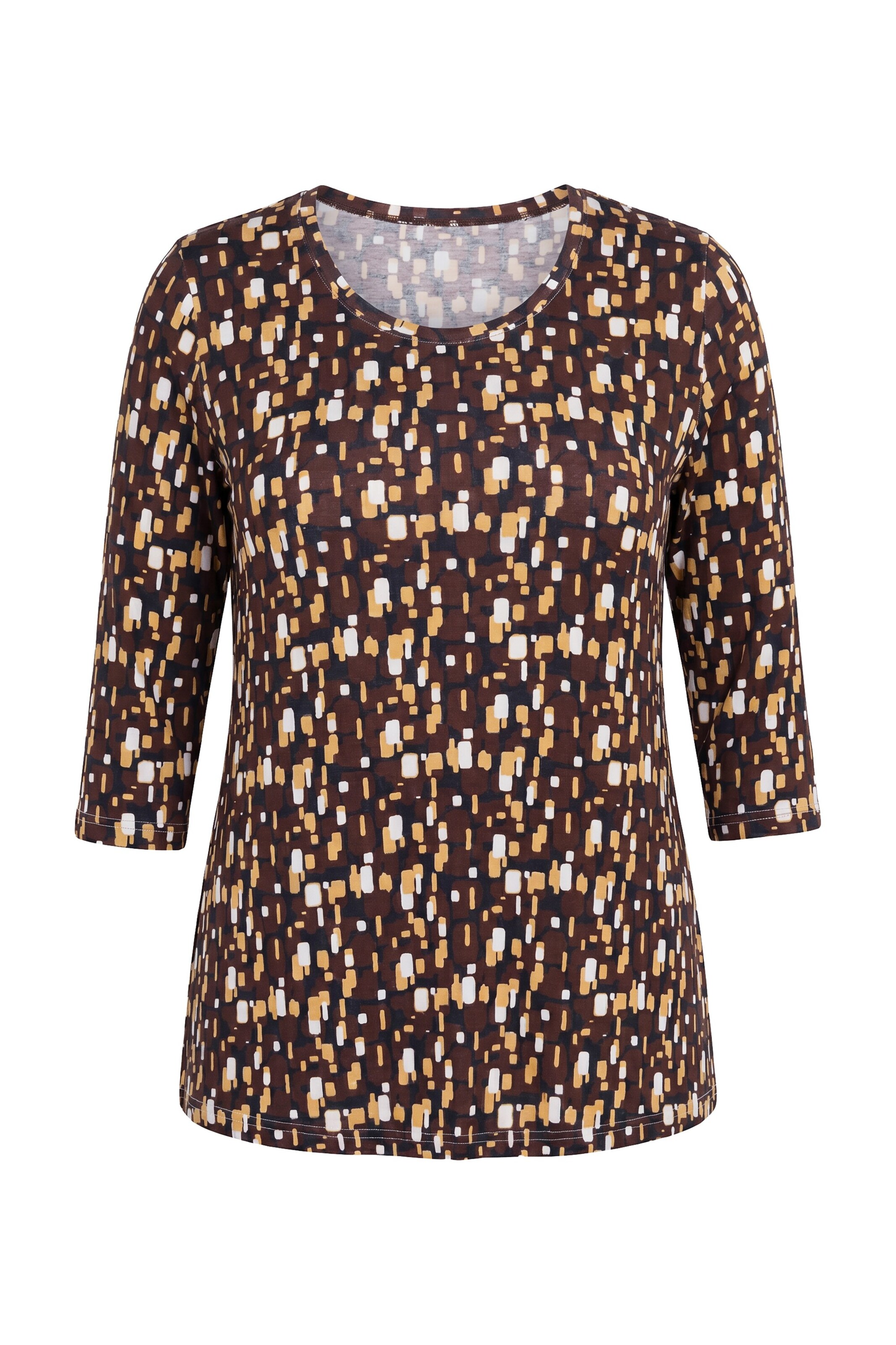 Ulla Popken Shirt in Braun: Vorderseite