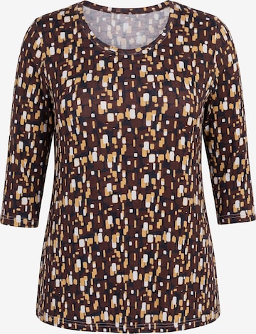 Ulla Popken Shirt in Braun: Vorderseite