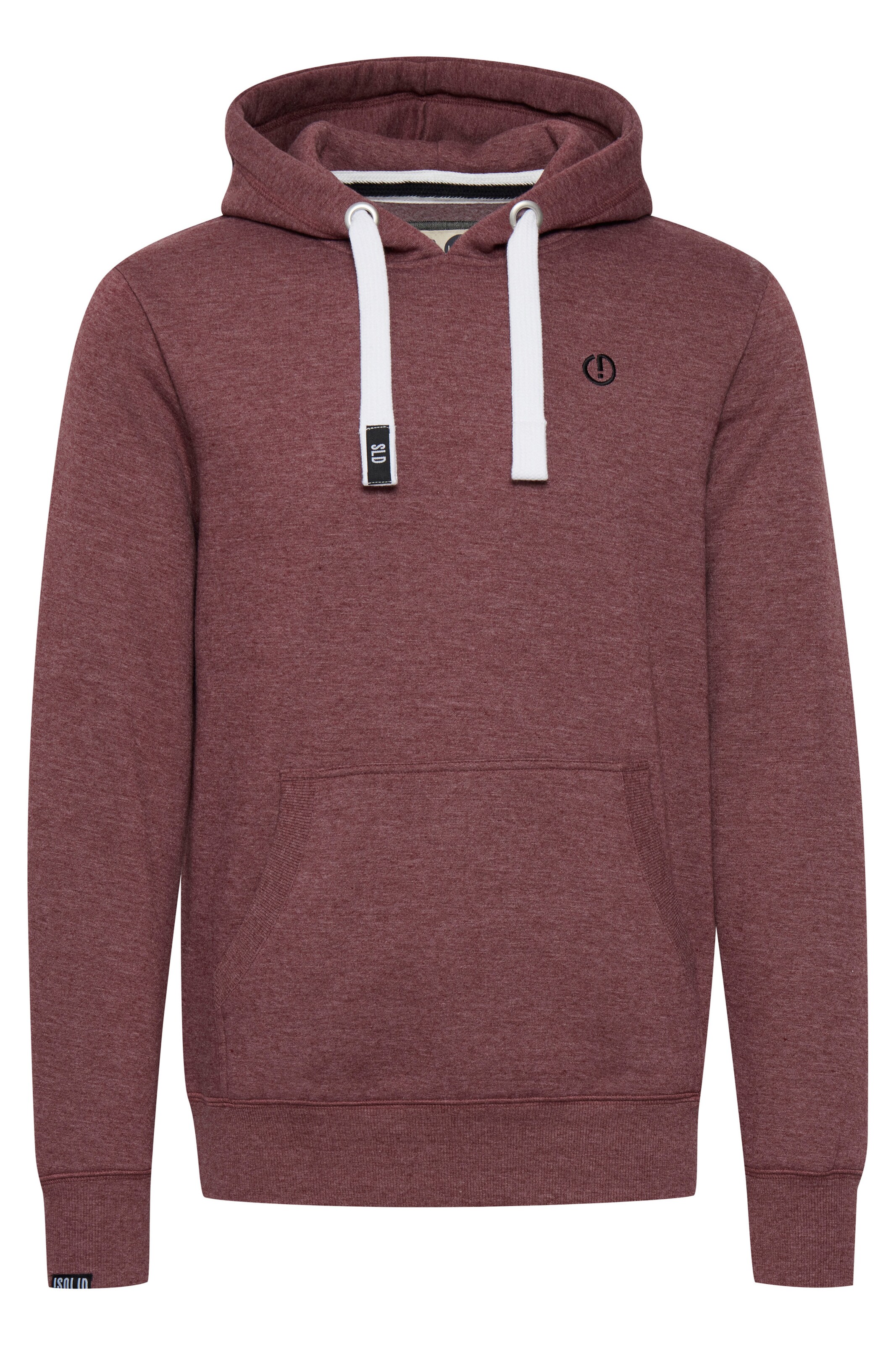 Sweat-shirt 'BennHood' !Solid en rouge : devant