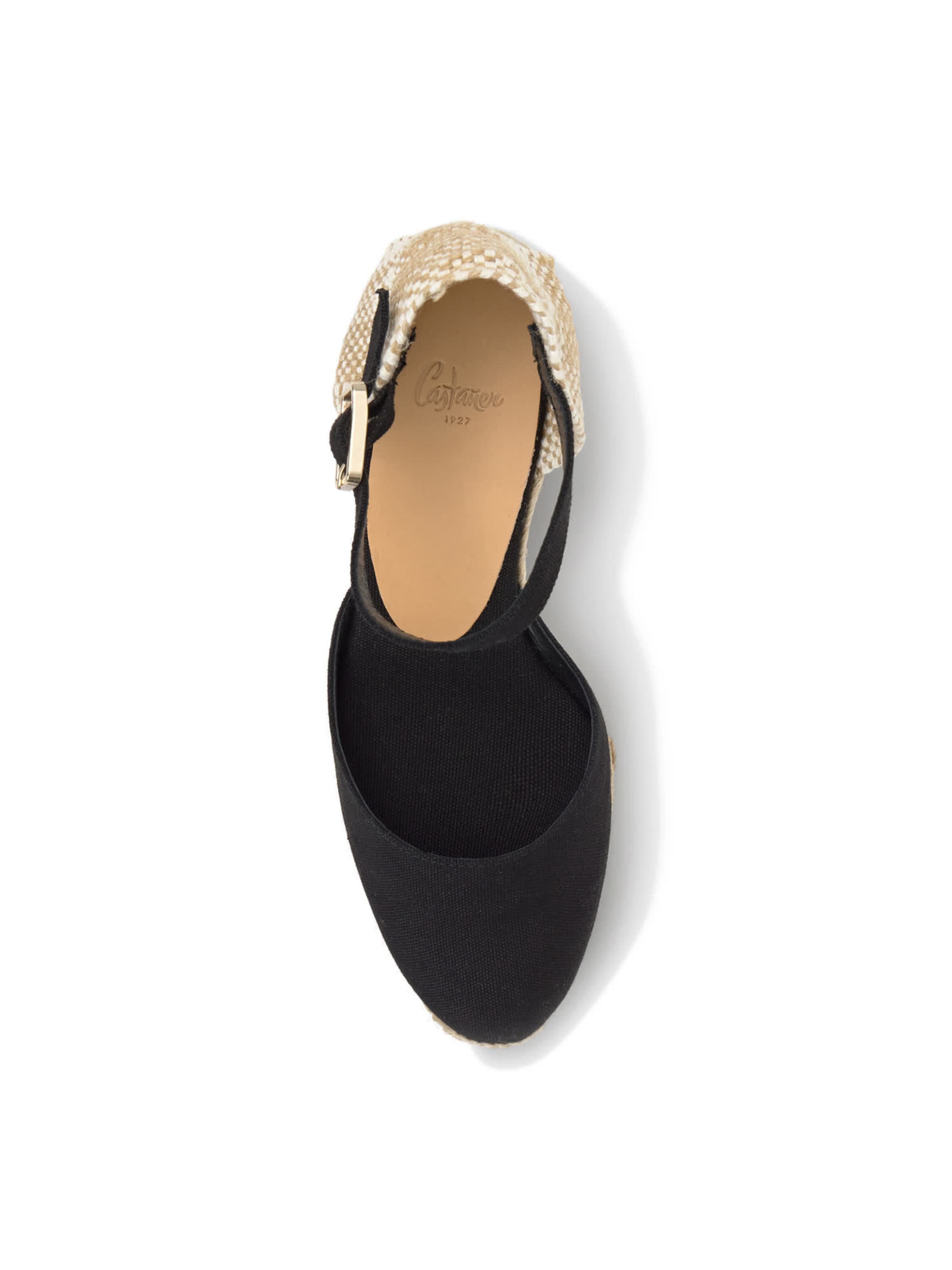 Castañer Espadrilky 'Carol' - Čierna