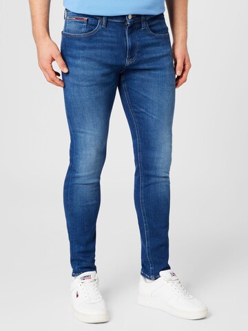 Tommy Jeans Skinny Jeans 'AUSTIN SLIM TPRD AG1233' in Blauw: voorkant