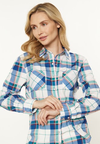 usha BLUE LABEL Blouse in Blue