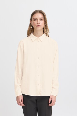 Chemisier 'LINNO' ICHI en beige : devant