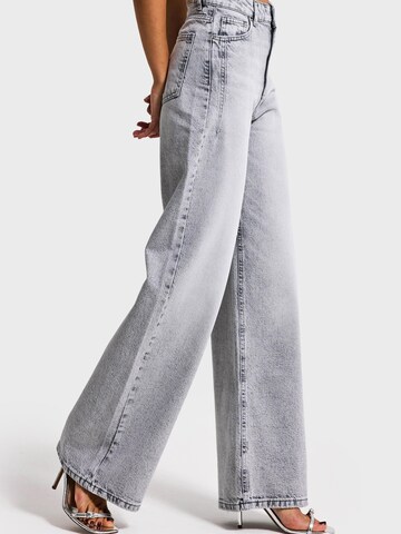 IT'S BASIC Wide leg Jeans 'Olea Wide High Rise Jeans' in Grey