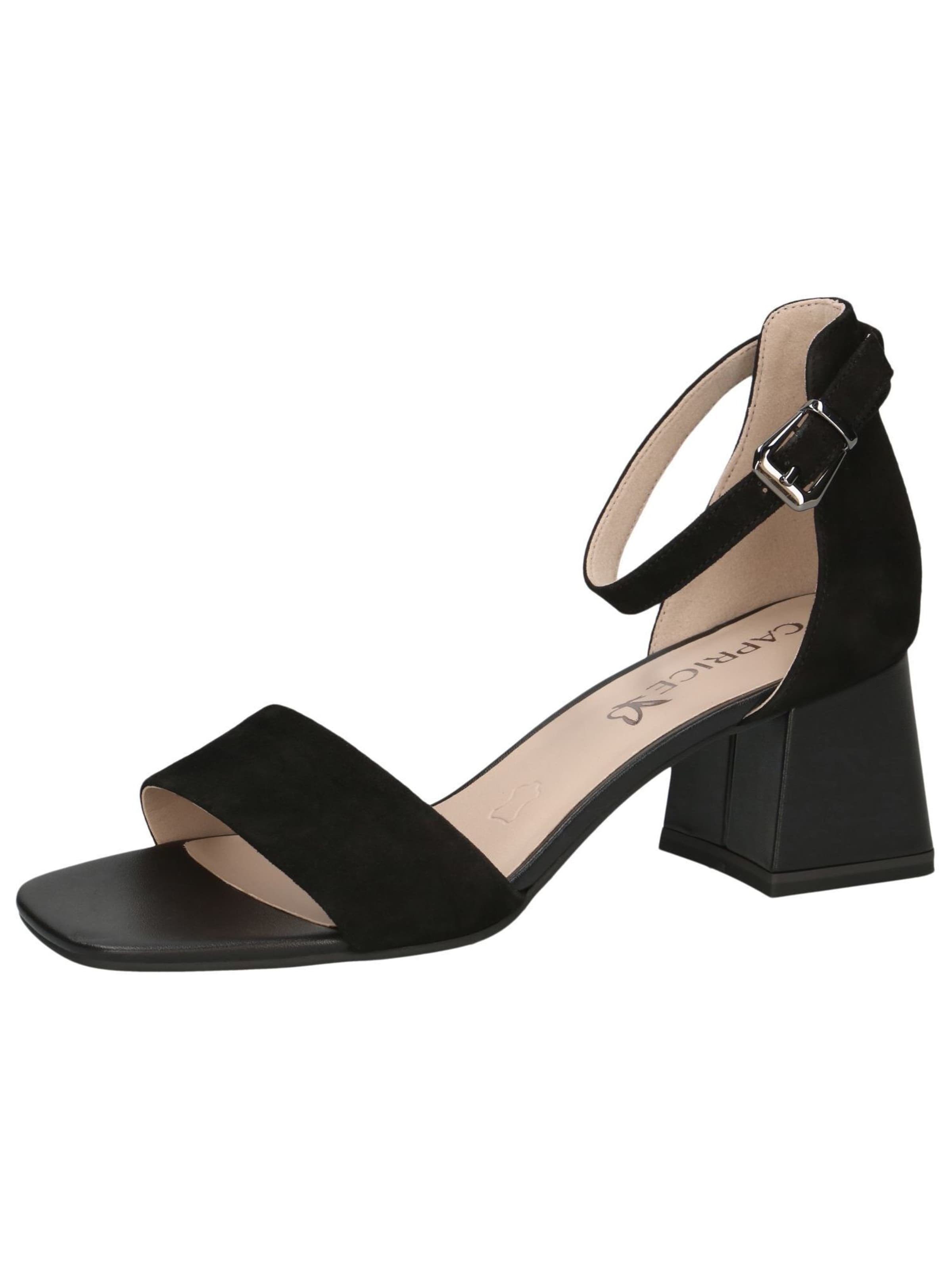 CAPRICE Sandals in Black: front