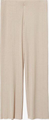 Wide Leg Pantalon 'MARIONA' MANGO en beige : devant