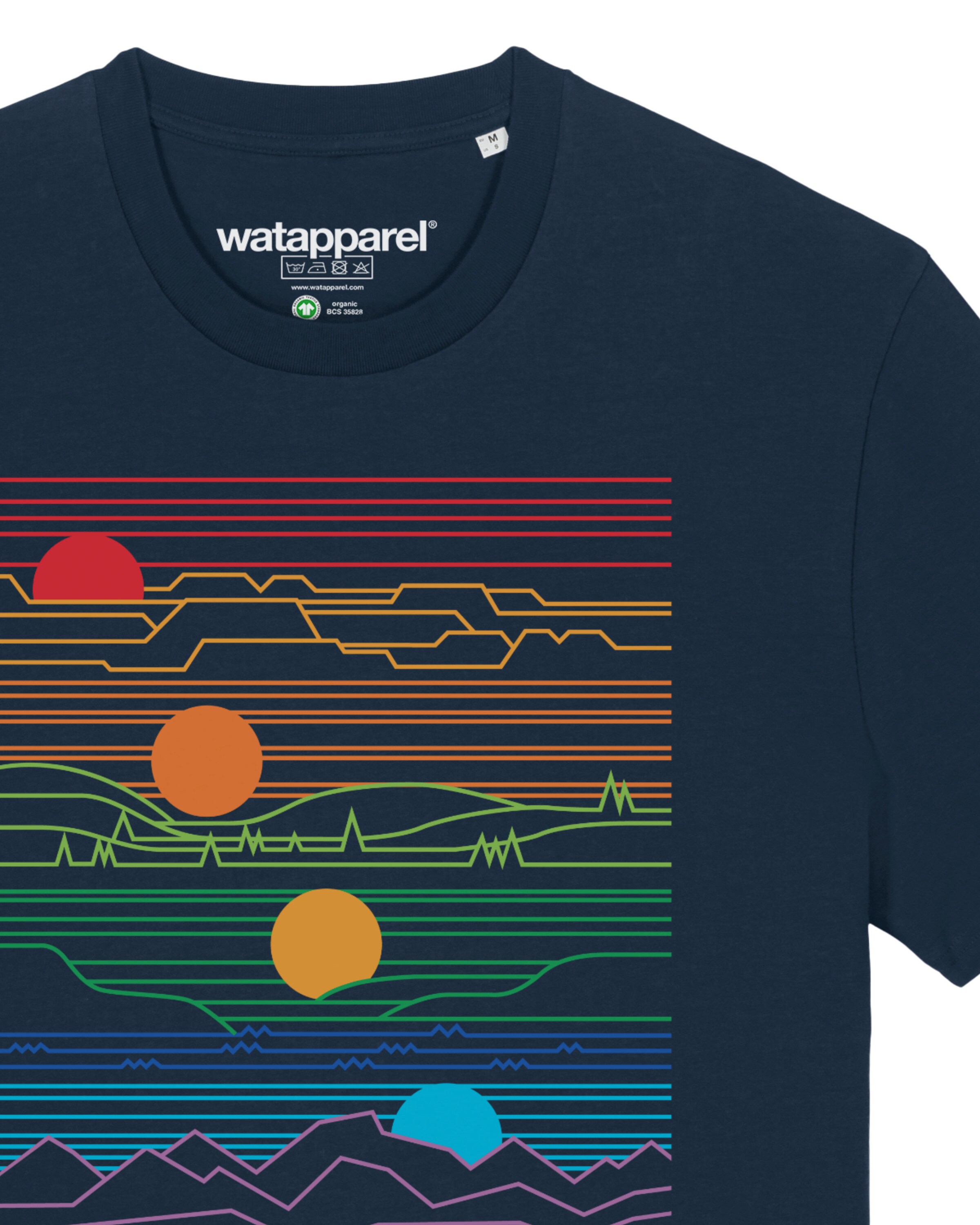 Maglietta ' Sun And Moon ' di Watapparel in blu