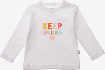 LILIPUT Langarmshirt 'Keep Smiling' in Weiß: predná strana