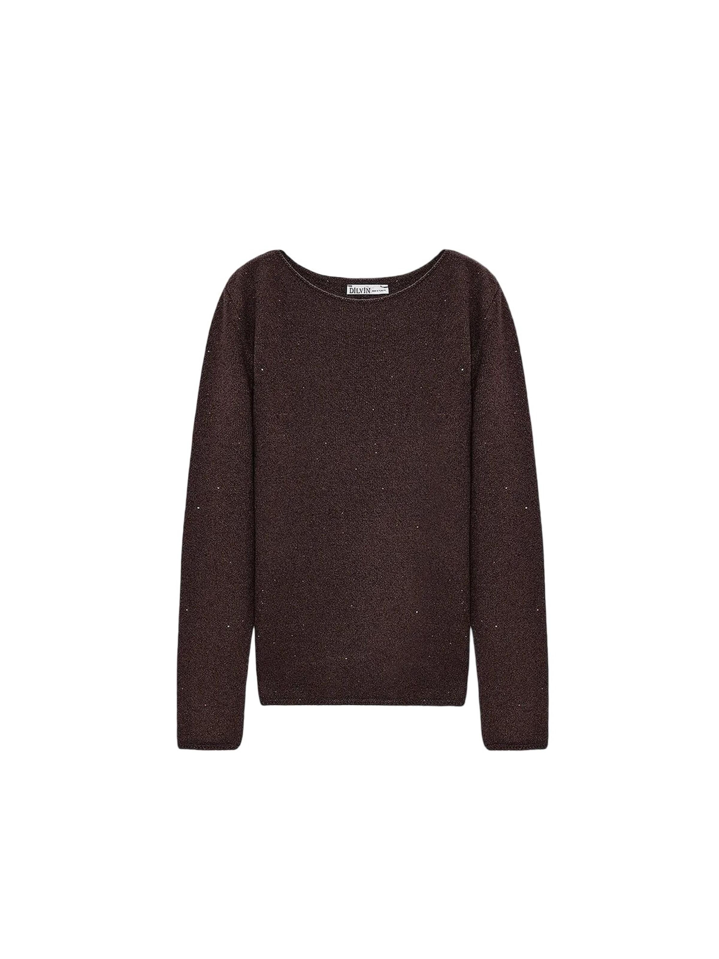 Pull-over 'Pullover' Dilvin en marron : devant