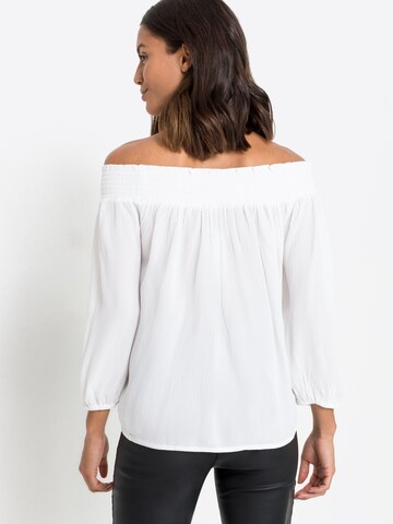 LASCANA Bluse in Weiß