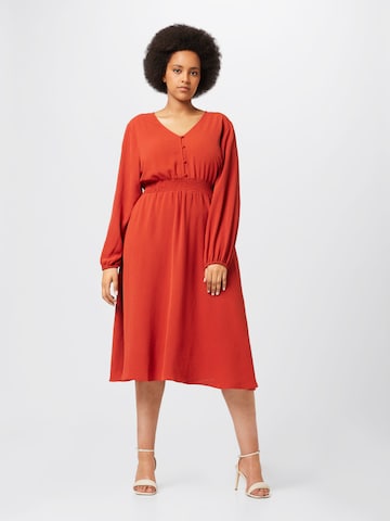 ABOUT YOU Curvy Dress 'Hailey' in Red