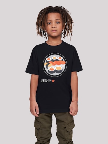 F4NT4STIC Shirt 'Sushi Japan' in Zwart: voorkant