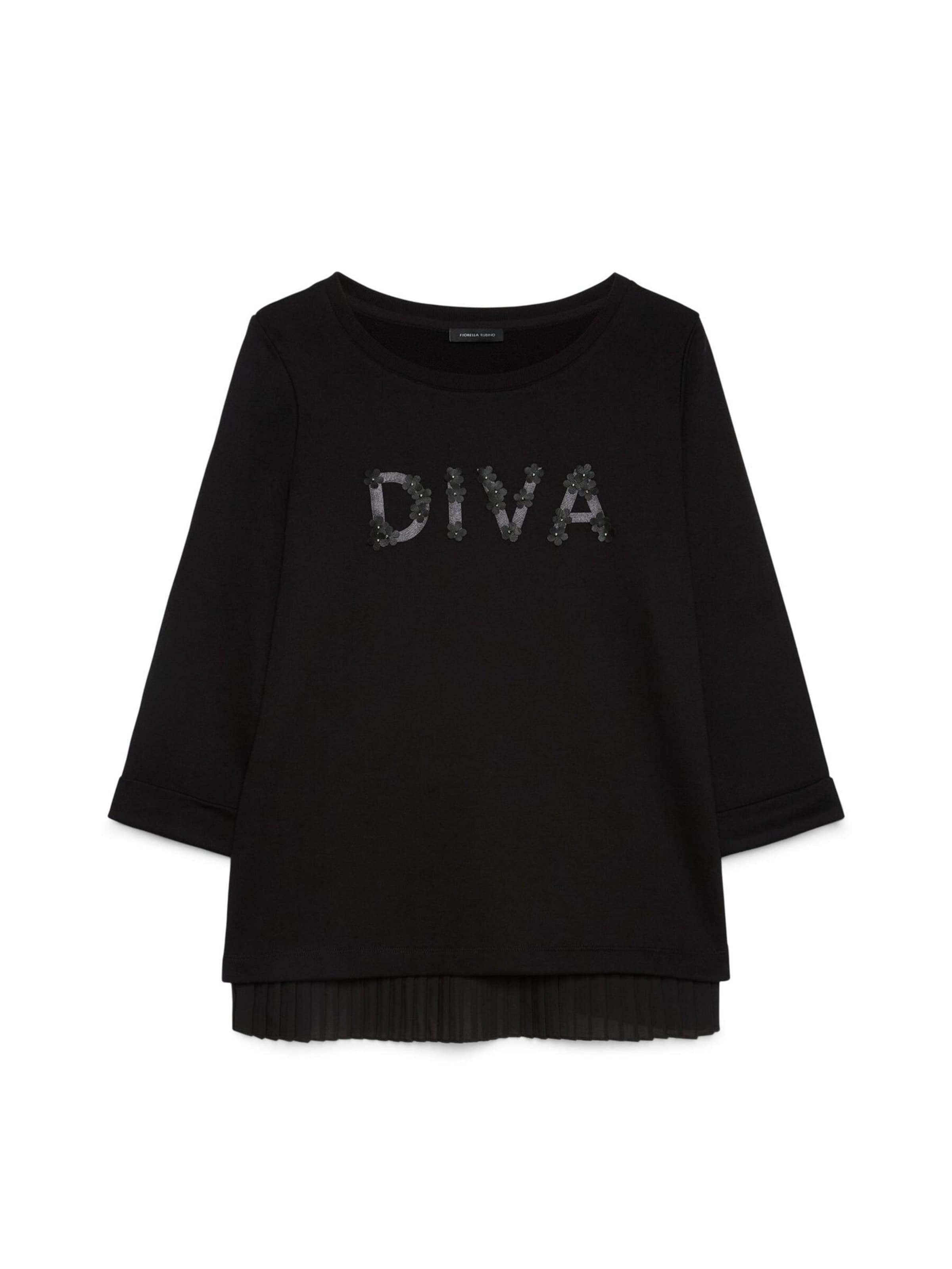 Pull-over Fiorella Rubino en noir : devant