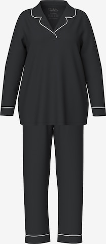 Pantalon de pyjama Ulla Popken en noir : devant