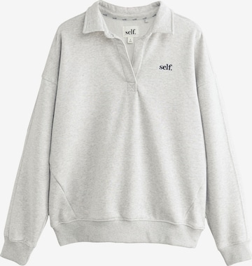 Felpa di self. in grigio: frontale