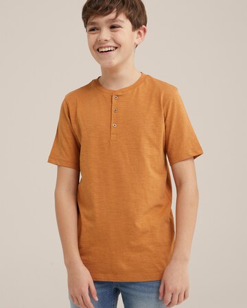T-Shirt WE Fashion en marron : devant
