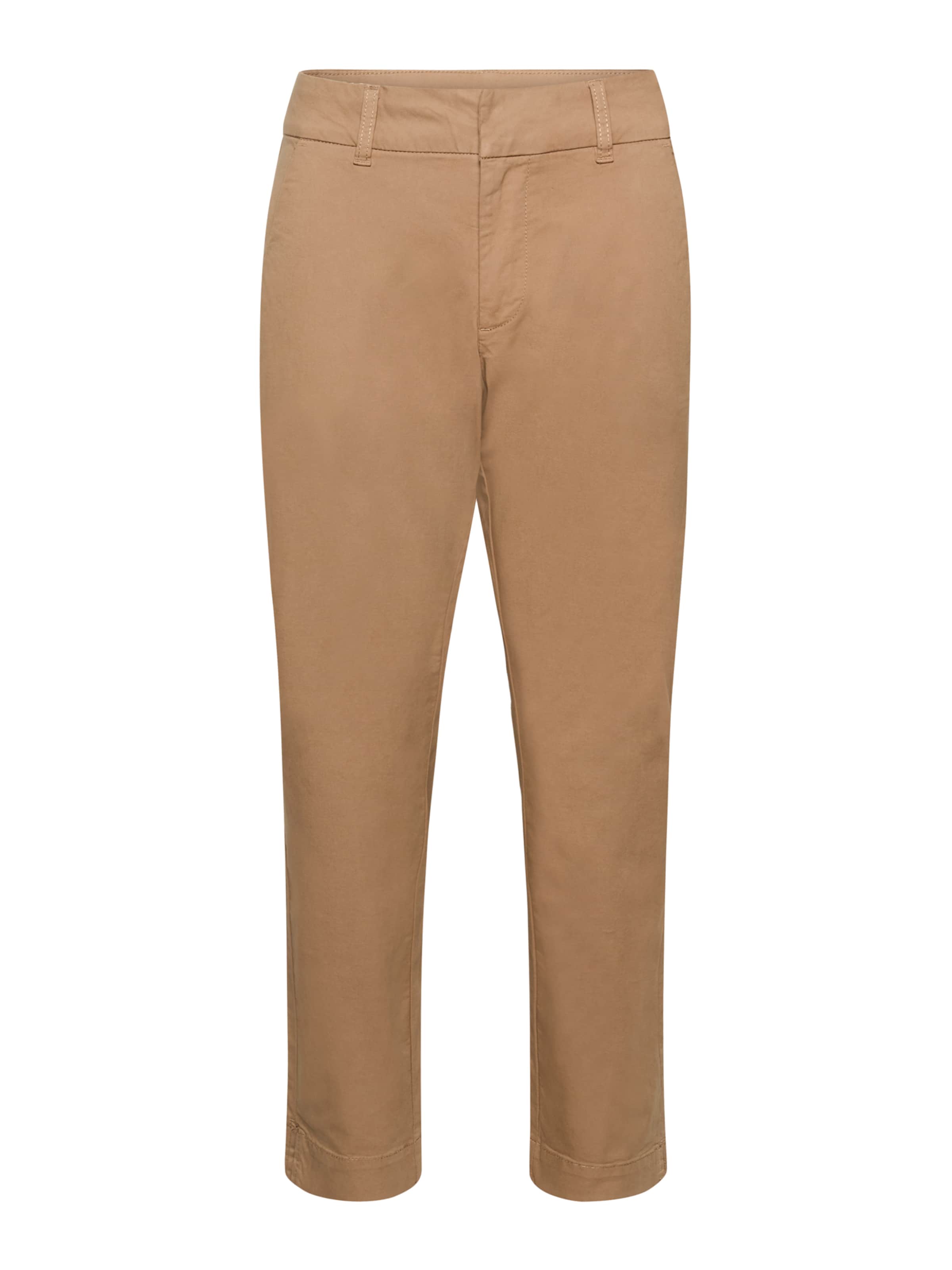 Kaffe regular Lærredsbukser 'Mette' i brun: forside