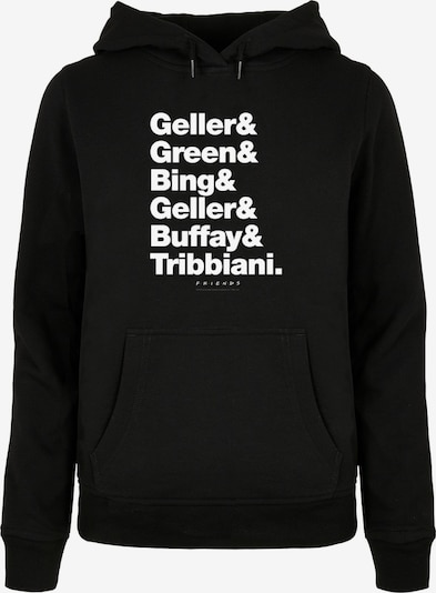 ABSOLUTE CULT Sweatshirt 'Friends - Surnames' in schwarz / weiß, Produktansicht