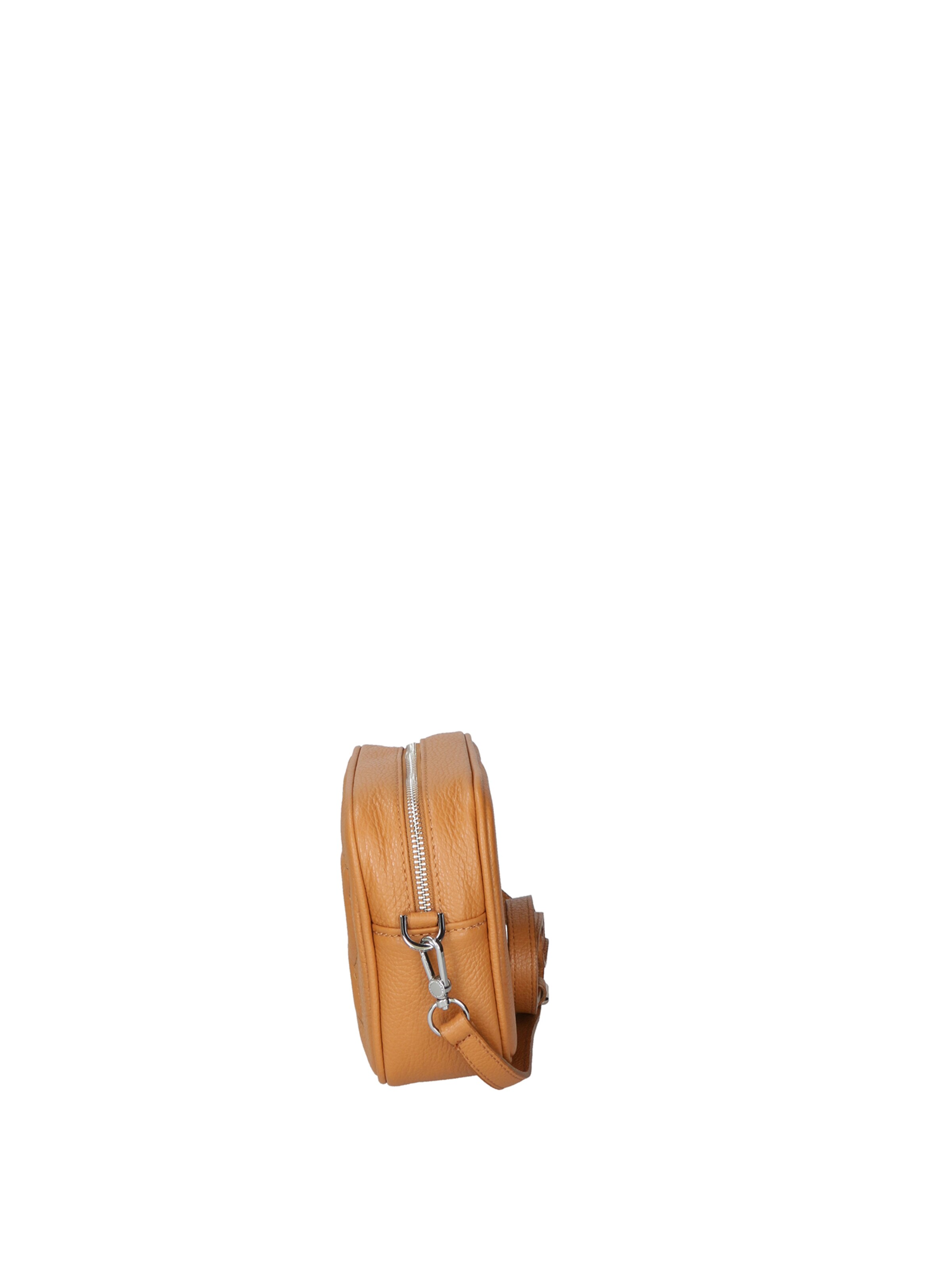 Borsa a tracolla 'Borsa a Tracolla Donna Pelle Virginia Rhinè Zip' di Virginia Rhinè in marrone