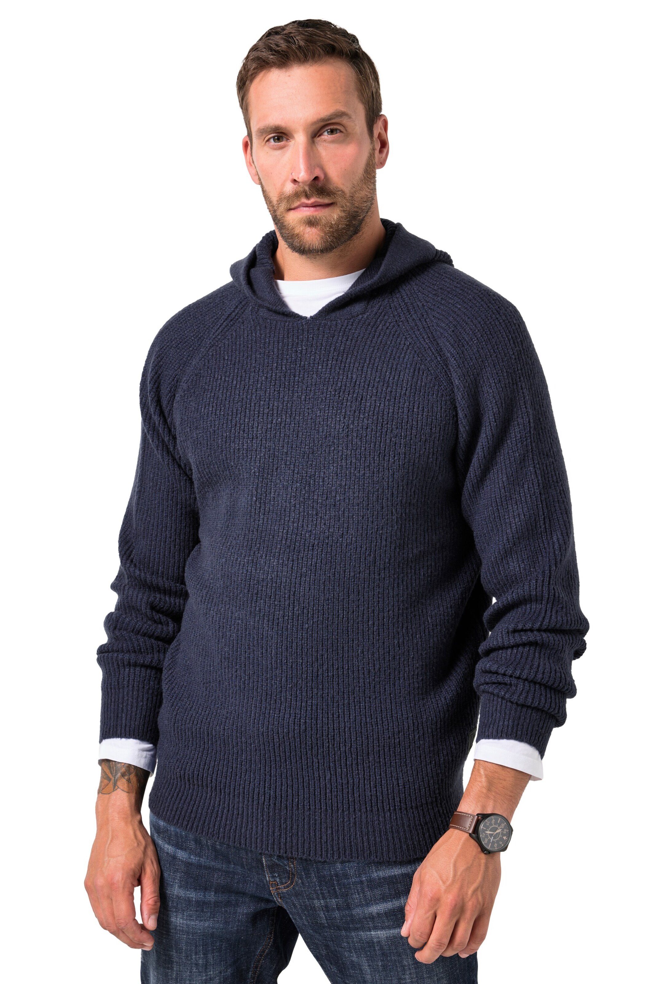 JP1880 Trui in Blauw: voorkant