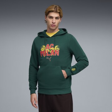 PUMA Sportsweatshirt 'AC Milan' in Groen: voorkant
