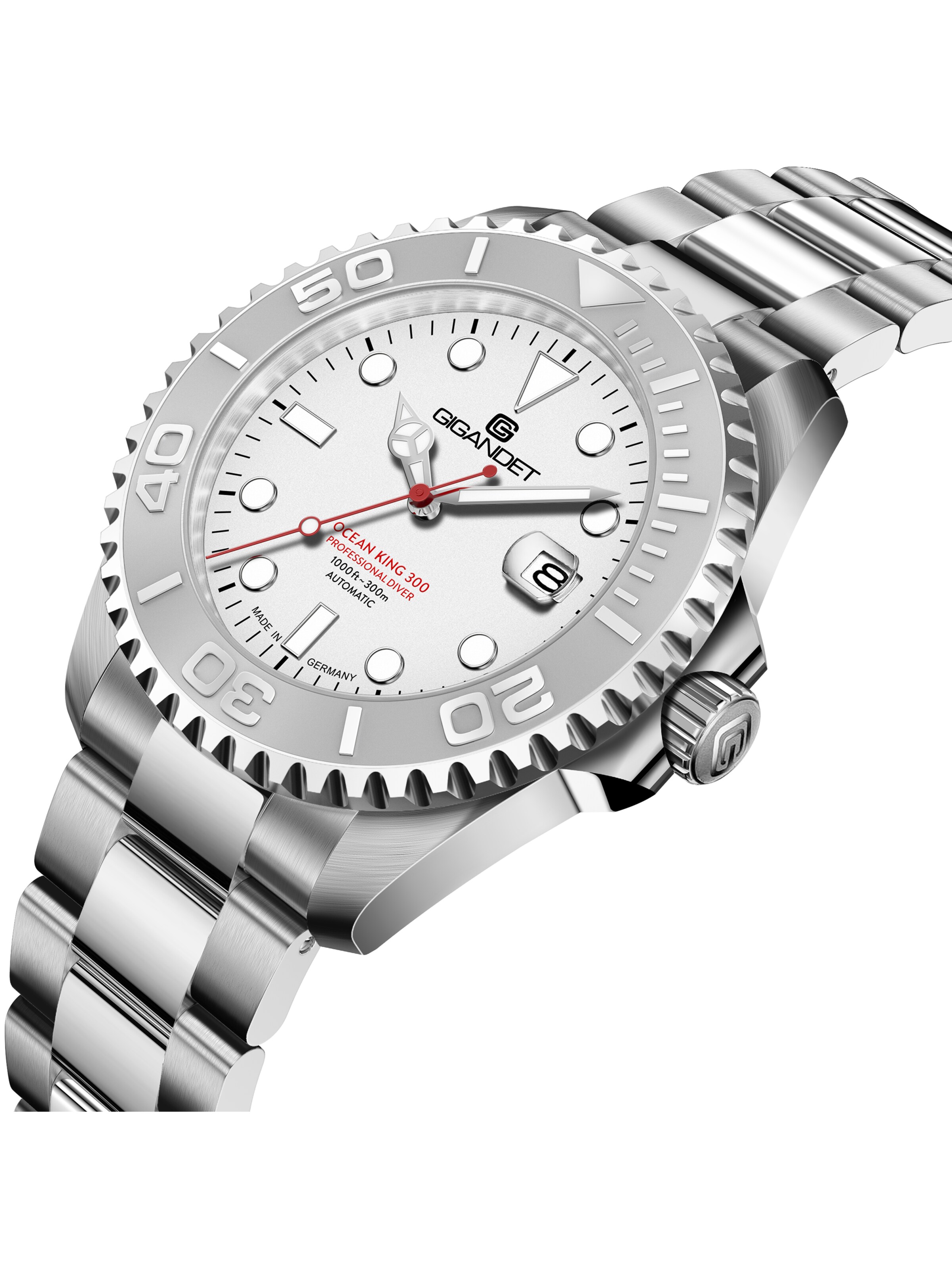 Gigandet Analog Watch 'OCEAN KING' in Silver