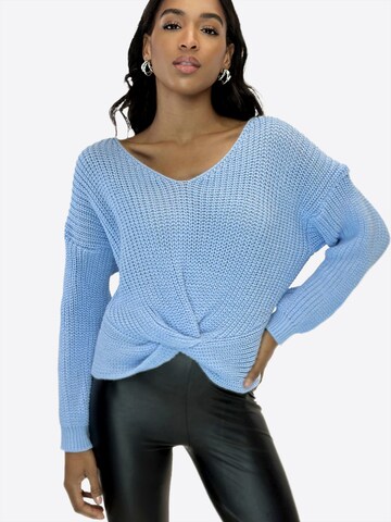 Elara Pullover in Blau: Vorderseite
