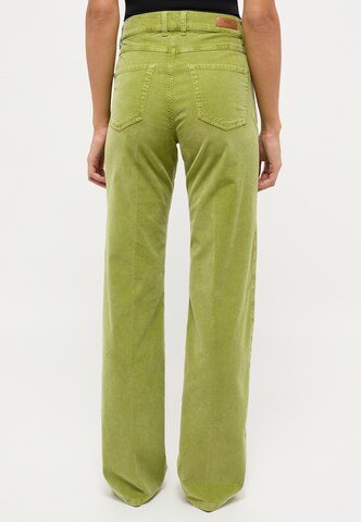 Angels Regular Straight-Leg Jeans in Coloured Cord in Grün